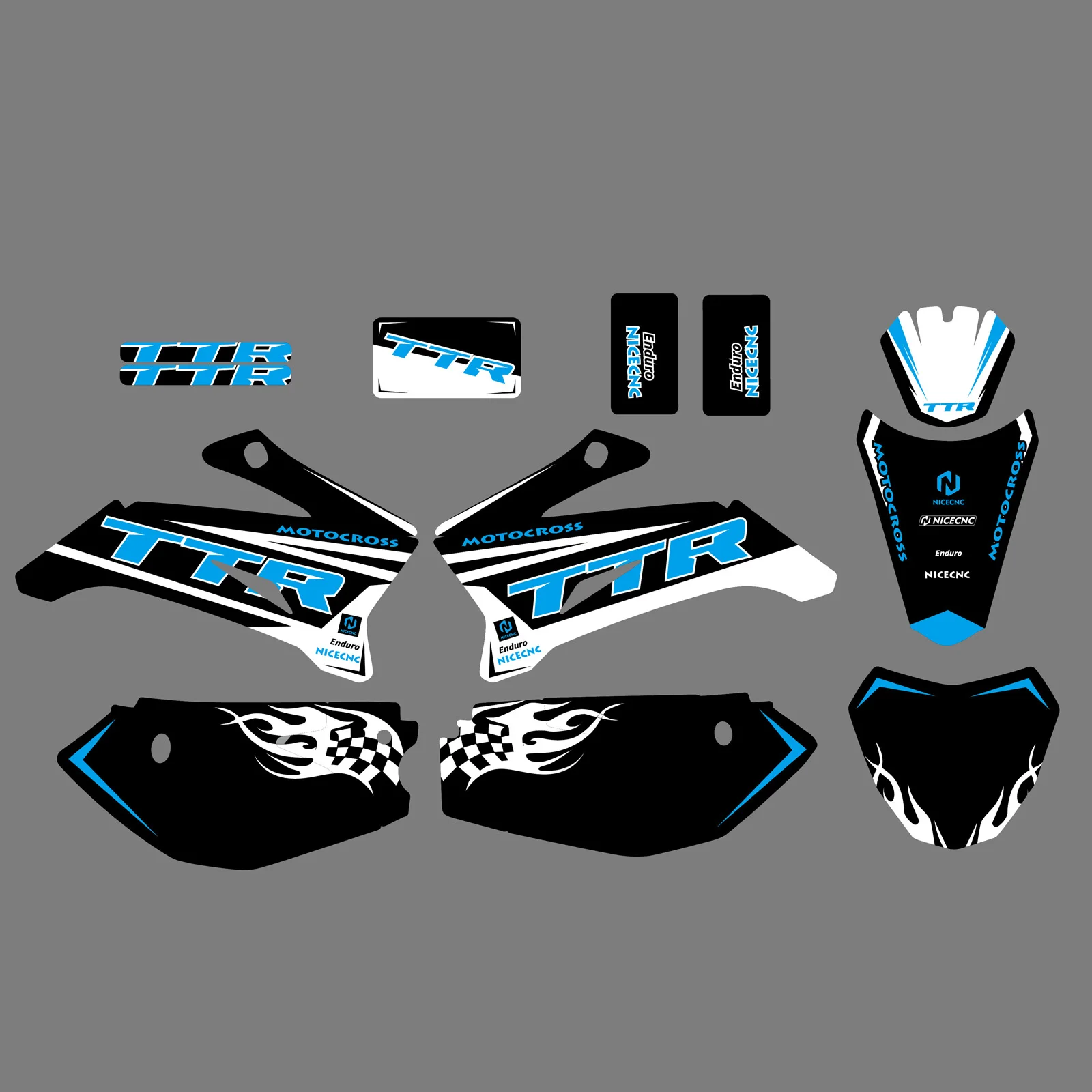NICECNC Motorcycle Sticker For Yamaha TTR110 TTR 110 ALL YEARS Fairing Graphics Background Decals Stickers Dirt Bike Customize
NICECNC Motorcycle Sticker For Yamaha TTR110 TTR 110 ALL YEARS Fairing Graphics Background Decals Stickers Dirt Bike Customize