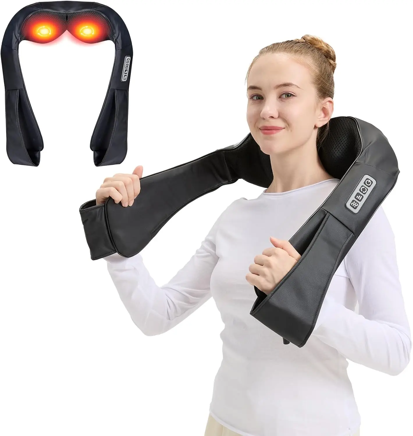 Shiatsu Neck and Shoulder Massager with Heat, Adjustable for Home and Office Use, Ideal Gift
Shiatsu Neck and Shoulder Massager with Heat, Adjustable for Home and Office Use, Ideal Gift