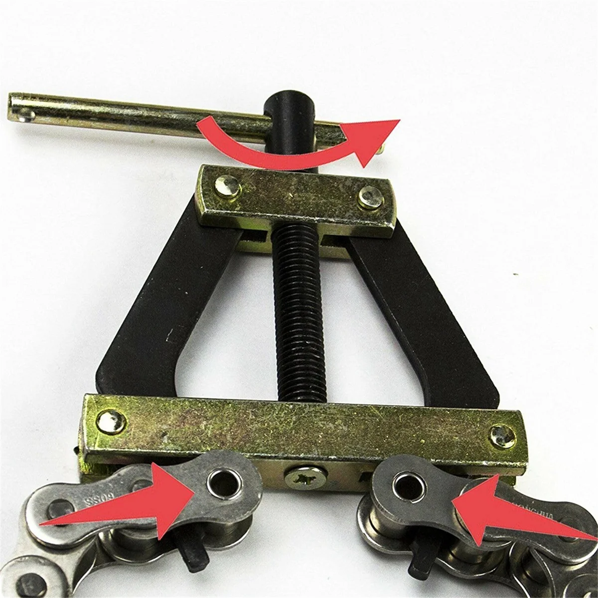AA98 Roller Chain Tools Kit Fits 60 80 100 Roller Chain, Chain Holder/Puller + Breaker/Cutter
AA98 Roller Chain Tools Kit Fits 60 80 100 Roller Chain, Chain Holder/Puller + Breaker/Cutter