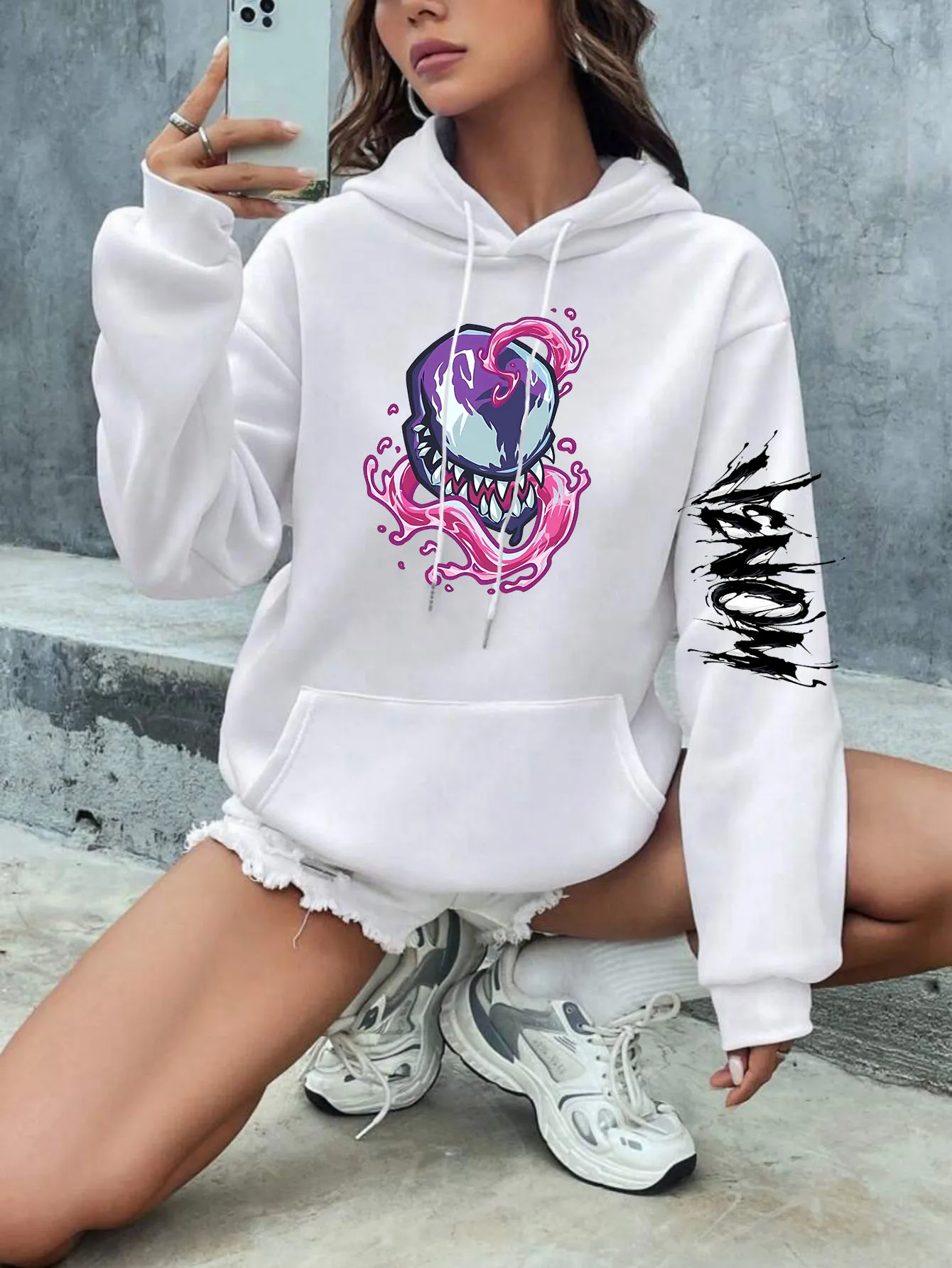 Venom Movie Hooded Shirt Y2k Clothes Stitch Disney Autumn Women's Clothes Long Sleeve Hoodies Women Clothing Casual Sweatshirt
Venom Movie Hooded Shirt Y2k Clothes Stitch Disney Autumn Women's Clothes Long Sleeve Hoodies Women Clothing Casual Sweatshirt