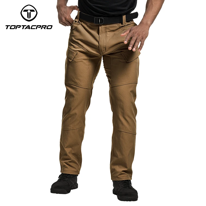 TOPTACPRO Men's Flex Ripstop Water-Resistant Lightweight Stretch Cargo Trousers for EDC Outdoor Work Hiking 8201
TOPTACPRO Men's Flex Ripstop Water-Resistant Lightweight Stretch Cargo Trousers for EDC Outdoor Work Hiking 8201