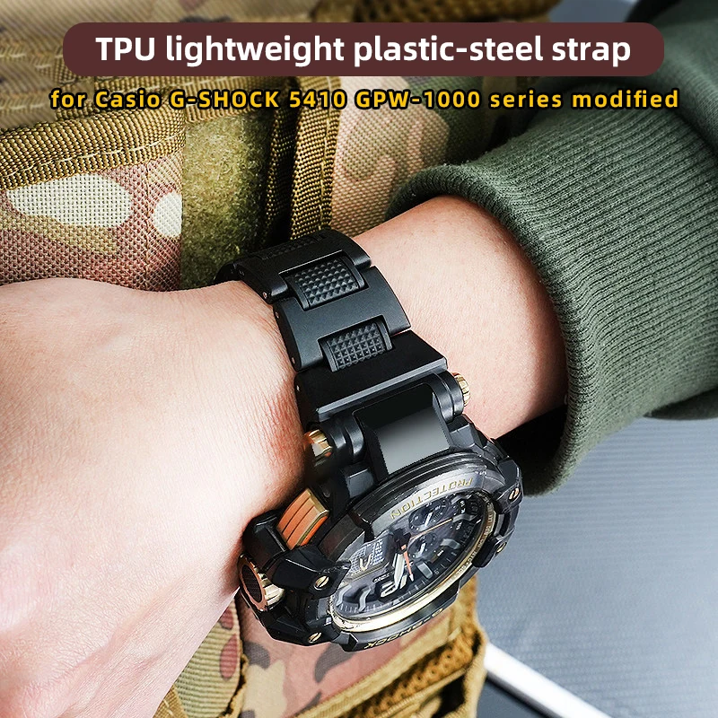 Черный легкий пластиково-стальной ремешок из ТПУ для часов Casio G-SHOCK 5410 GPW-1000 серии gpw1000, специальные аксессуары для часов с интерфейсом Special Interface
Черный легкий пластиково-стальной ремешок из ТПУ для часов Casio G-SHOCK 5410 GPW-1000 серии gpw1000, специальные аксессуары для часов с интерфейсом Special Interface