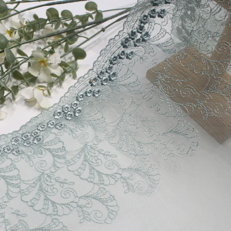 32Yards Flower Embroidery Lace Trimmings Green Mesh Lace Fabrics for Sewing Lingerie Clothing High Quality
32Yards Flower Embroidery Lace Trimmings Green Mesh Lace Fabrics for Sewing Lingerie Clothing High Quality