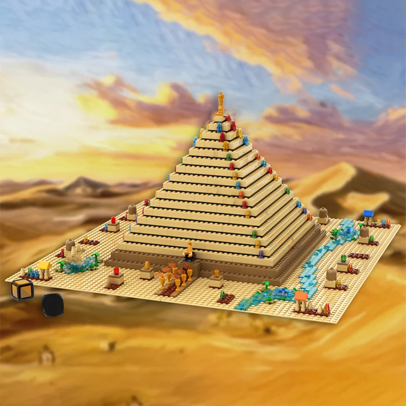 1150 MOC египетский рассенс пирамида мистический великий DIY модель строительные блоки игрушки на день рождения подарок 
1150 MOC египетский рассенс пирамида мистический великий DIY модель строительные блоки игрушки на день рождения подарок