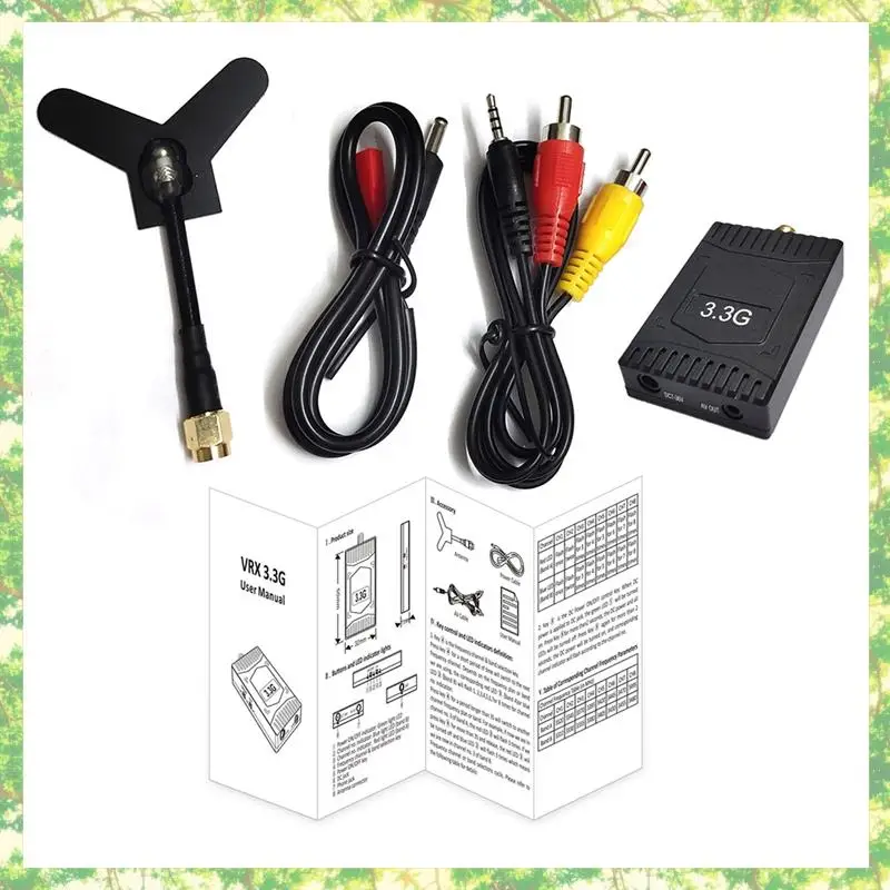 Eco-Friendly-3.3G FPV VRX Kit 8CH FPV Video Receiver For FPV RC Racing Drone