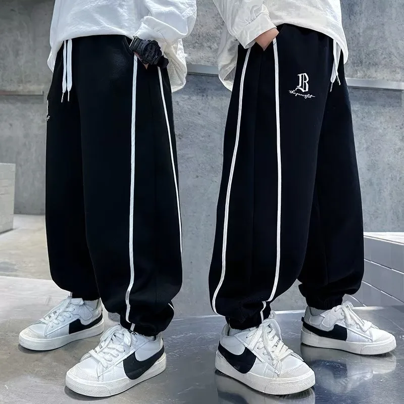Causal Pants Boys Kids Loose Cotton Sports Pants 110-170 Black Grey Trousers for Children Spring Kids Clothing 2025 
Causal Pants Boys Kids Loose Cotton Sports Pants 110-170 Black Grey Trousers for Children Spring Kids Clothing 2025