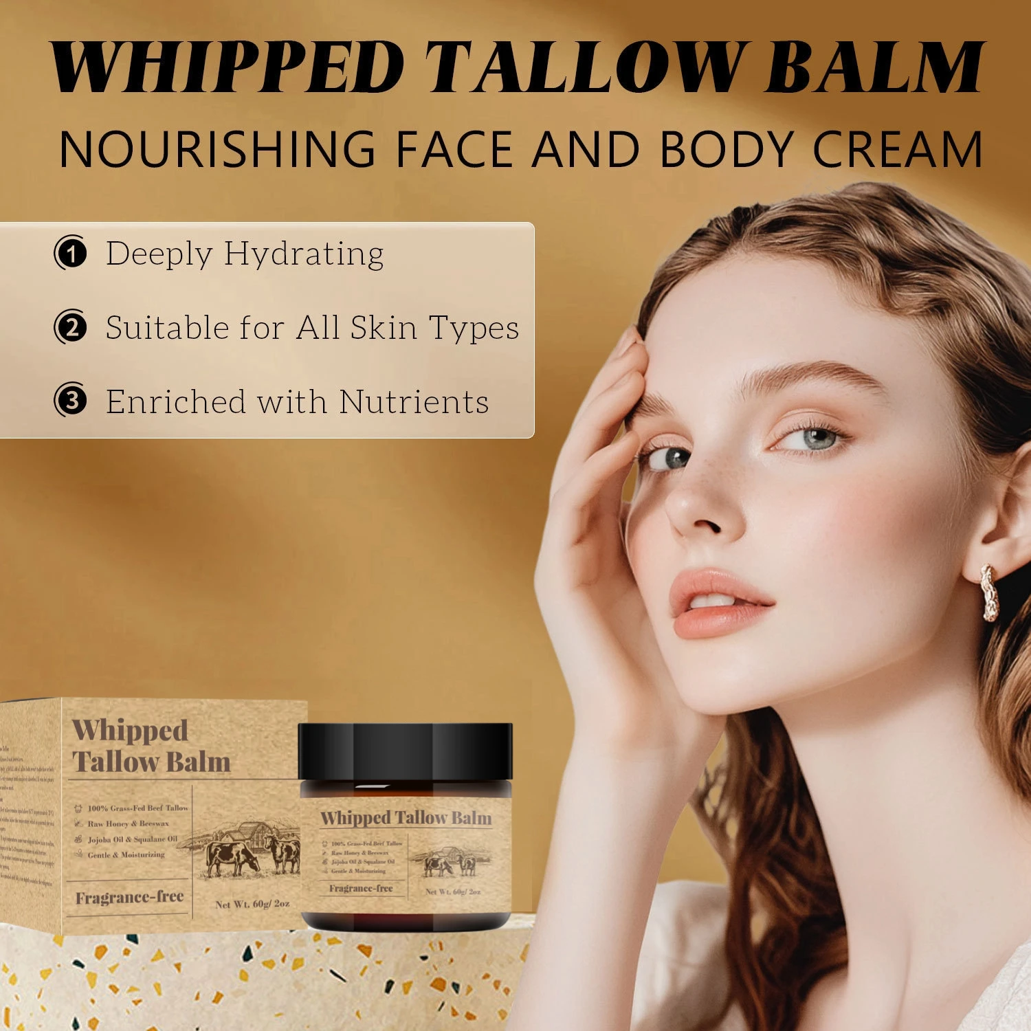 Популярный корейский догляд за кожей, взбитая говядина, мясо, луска, бальзам для ухода за кожей, бальзам для говядины и меда, питательная кожа
Популярный корейский догляд за кожей, взбитая говядина, мясо, луска, бальзам для ухода за кожей, бальзам для говядины и меда, питательная кожа