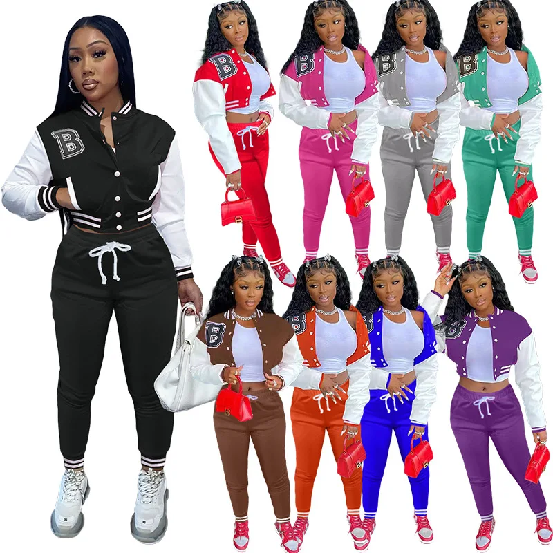 Spring Women Sweatsuit Sportswear Printed Button Down Jacket Sweatshirt+pant Running Jogger Exercise Workout Casual Outfit Set
Spring Women Sweatsuit Sportswear Printed Button Down Jacket Sweatshirt+pant Running Jogger Exercise Workout Casual Outfit Set
