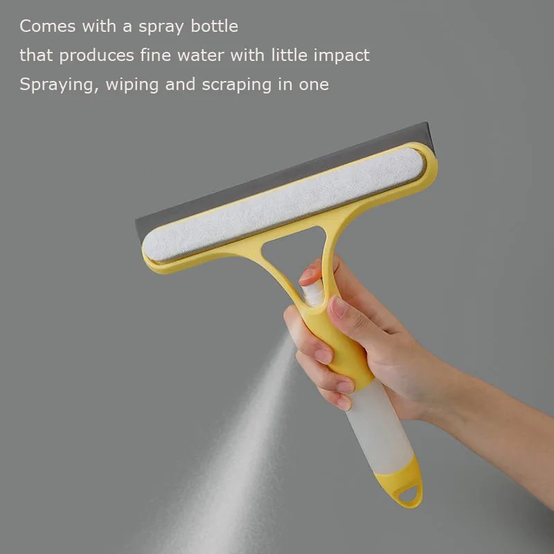 Double Sided Shower Squeegee with Water Spray Window Cleaning Accessories Rubber Wiper for Shower Glass Door Bathroom Window
Double Sided Shower Squeegee with Water Spray Window Cleaning Accessories Rubber Wiper for Shower Glass Door Bathroom Window