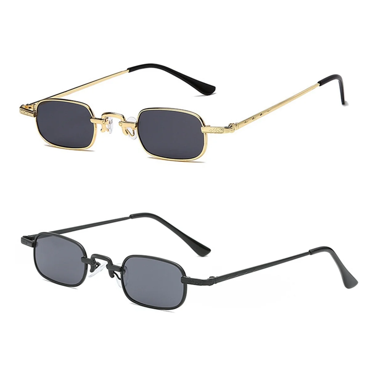 ABAB 2 Pcs Retro Punk Glasses Transparent Square Sunglasses Retro Metal Frame
ABAB 2 Pcs Retro Punk Glasses Transparent Square Sunglasses Retro Metal Frame