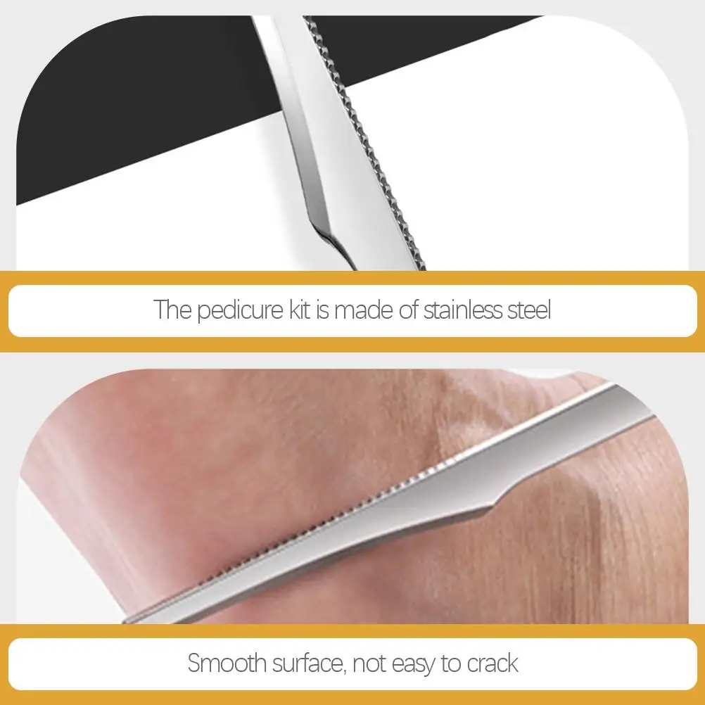 3 Pcs Knife Set Ingrown Toenail Tool Cuticle Remover Dead Skin File Trimming Kit Multi-functional Blade Stainless Steel
3 Pcs Knife Set Ingrown Toenail Tool Cuticle Remover Dead Skin File Trimming Kit Multi-functional Blade Stainless Steel