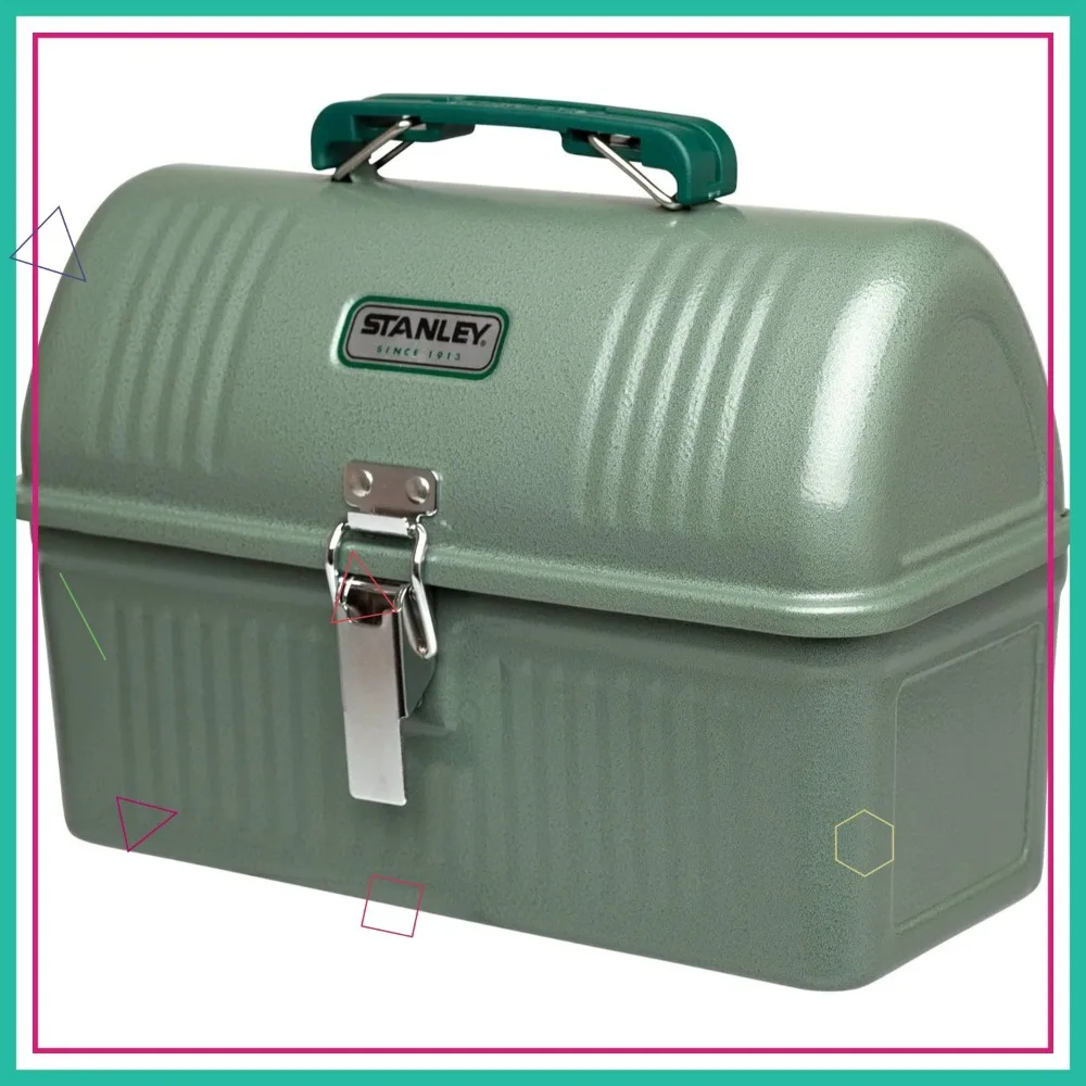 Vintage Metal Lunch Box 5.5 qt | Durable Meal Container with Handle | Hammer Tone Green
Vintage Metal Lunch Box 5.5 qt | Durable Meal Container with Handle | Hammer Tone Green