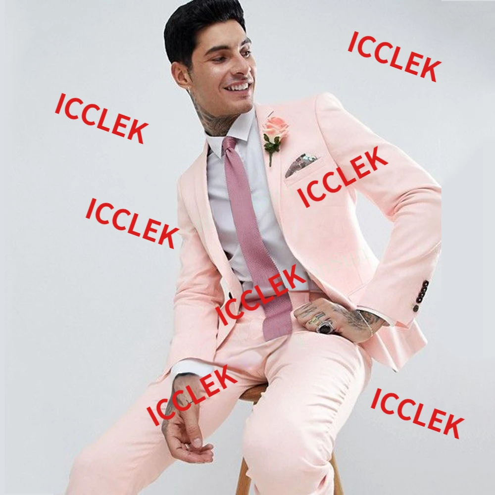 Pink Wedding Suits for Men Tuxedos Groom Wear Tailor Made Male Suits Slim Fit Party Business Terno Masculino 2 Pcs Blazer Pants
Pink Wedding Suits for Men Tuxedos Groom Wear Tailor Made Male Suits Slim Fit Party Business Terno Masculino 2 Pcs Blazer Pants