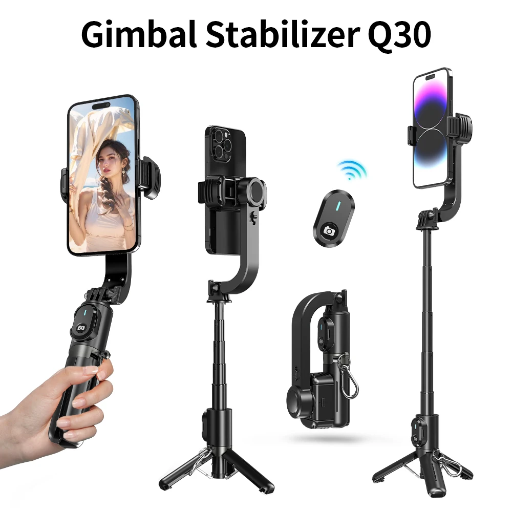 1-Axis Mini Gimbal Stabilizer Selfie Stick Tripod AI Gimbal Stabilized Handheld for Vlog Video Recording ABS Aluminum
1-Axis Mini Gimbal Stabilizer Selfie Stick Tripod AI Gimbal Stabilized Handheld for Vlog Video Recording ABS Aluminum