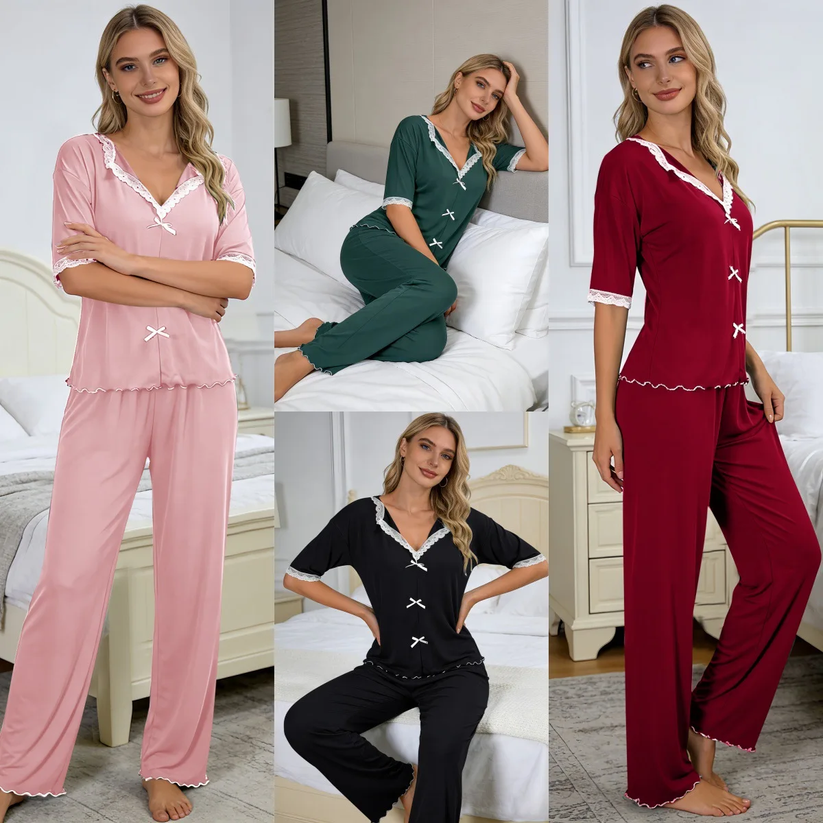 Женский летний домашний комплект: пижама, ночная сорочка, одежда для сна и отдыха
Женский летний домашний комплект: пижама, ночная сорочка, одежда для сна и отдыха