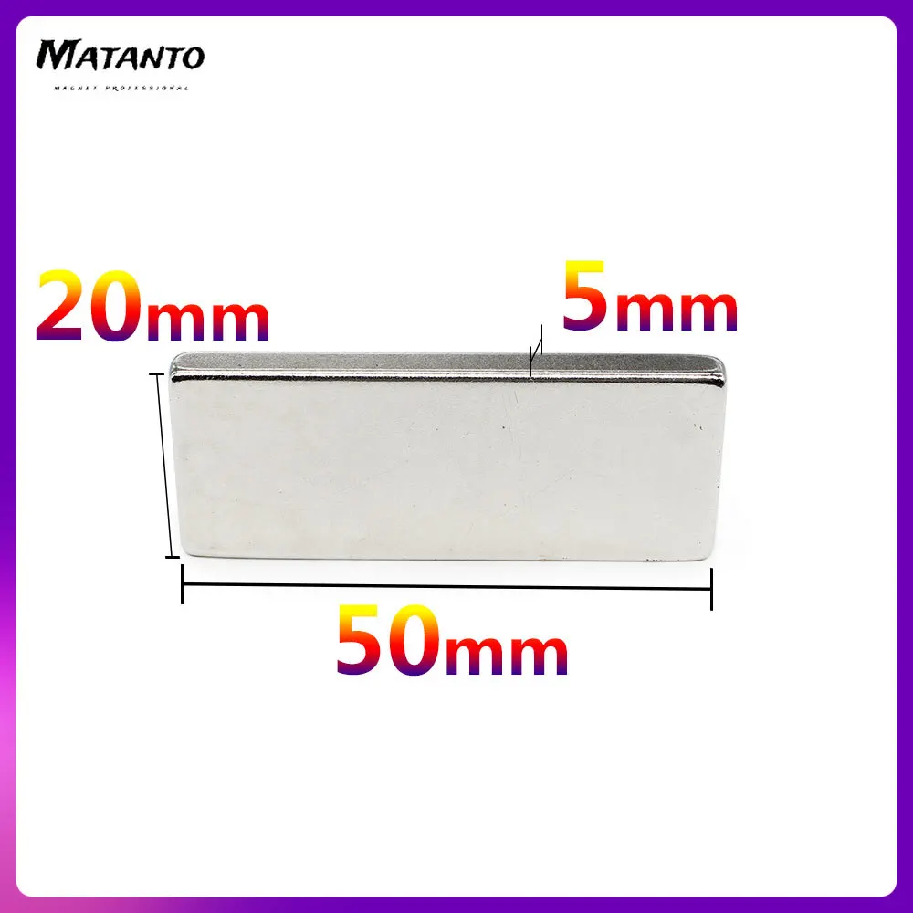 1/2/5/10PCS 50x20x5mm Quadrate Strong Powerful Magnets N35 Block Rectangular Neodymium Magnet 50x20x5 Permanent Magnets 50*20*5
1/2/5/10PCS 50x20x5mm Quadrate Strong Powerful Magnets N35 Block Rectangular Neodymium Magnet 50x20x5 Permanent Magnets 50*20*5