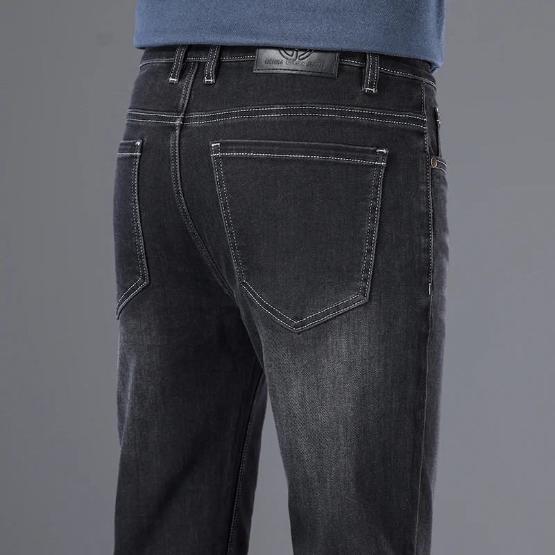 Brand Men's Fashion Straight Jeans Autumn Classic High Waist Stretch Washed Denim Pants Luxury Business Casual Trousers Gray
Brand Men's Fashion Straight Jeans Autumn Classic High Waist Stretch Washed Denim Pants Luxury Business Casual Trousers Gray