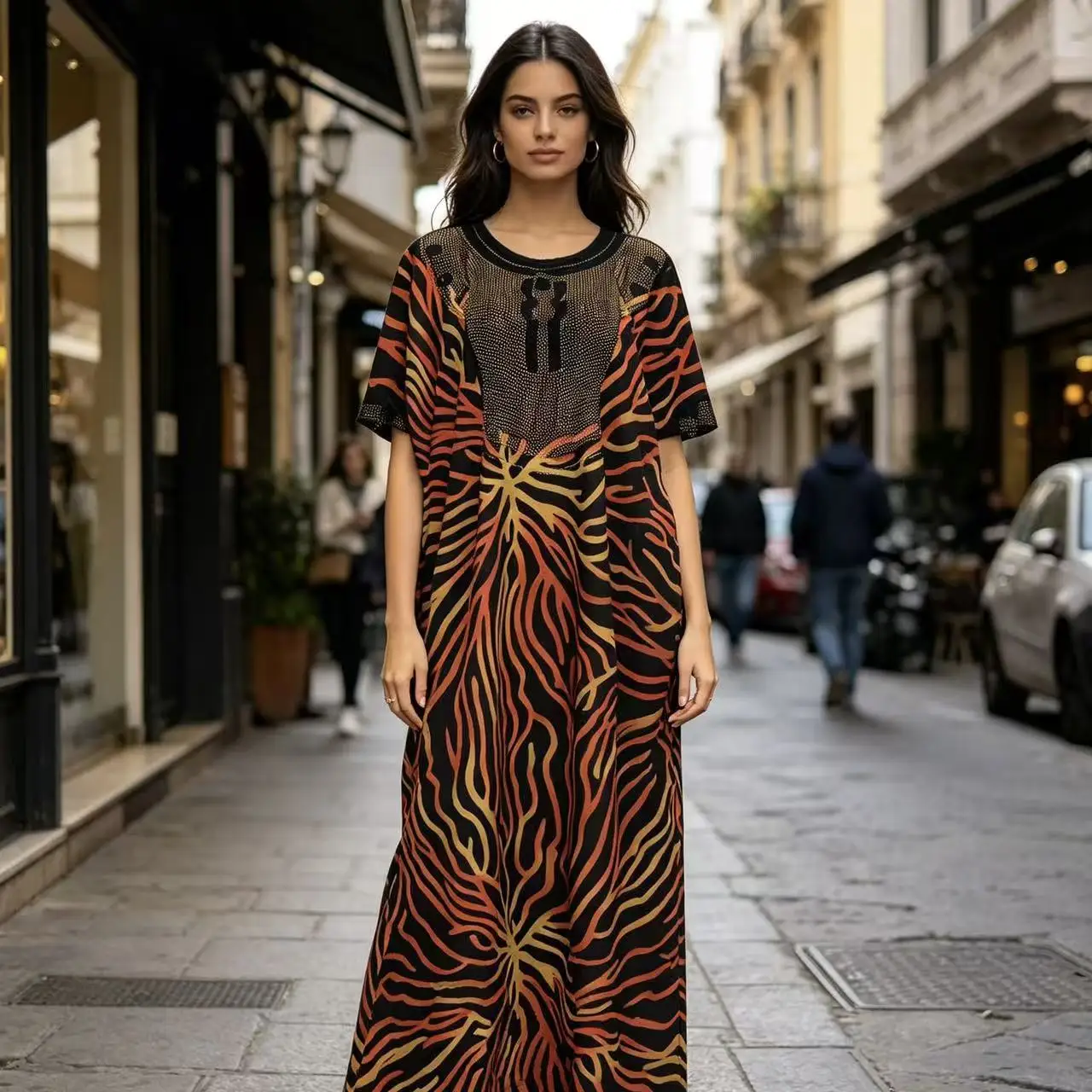 Summer African Polyester Party Evening Long Maxi Dress Kaftan Muslim Abaya Outfits Plus Size Dashiki African Dresses for Women
Summer African Polyester Party Evening Long Maxi Dress Kaftan Muslim Abaya Outfits Plus Size Dashiki African Dresses for Women