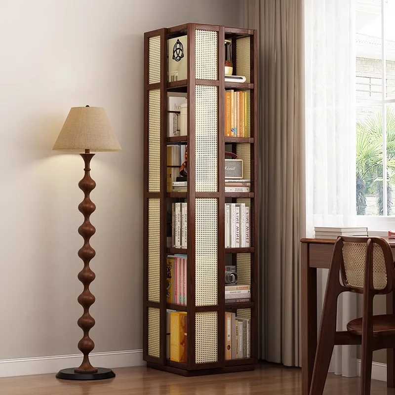 Rotating multi-layer bamboo bookshelf floor storage rack suitable for family living room modern simple children's style
Rotating multi-layer bamboo bookshelf floor storage rack suitable for family living room modern simple children's style
