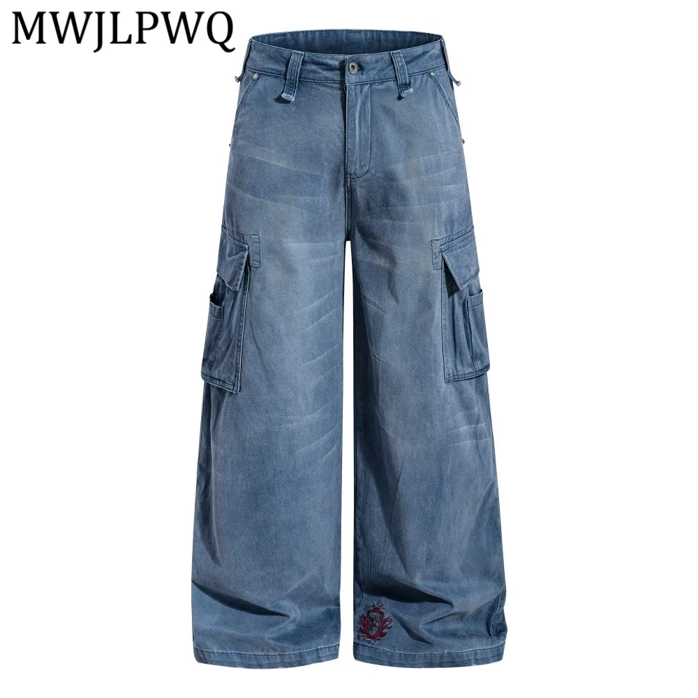 MWJLPWQ Street Style Distressed Workwear For Men Niche Loose Wide-Leg Trousers Summer Vibe Street Trend Multi-Pocket Pants 15314
MWJLPWQ Street Style Distressed Workwear For Men Niche Loose Wide-Leg Trousers Summer Vibe Street Trend Multi-Pocket Pants 15314