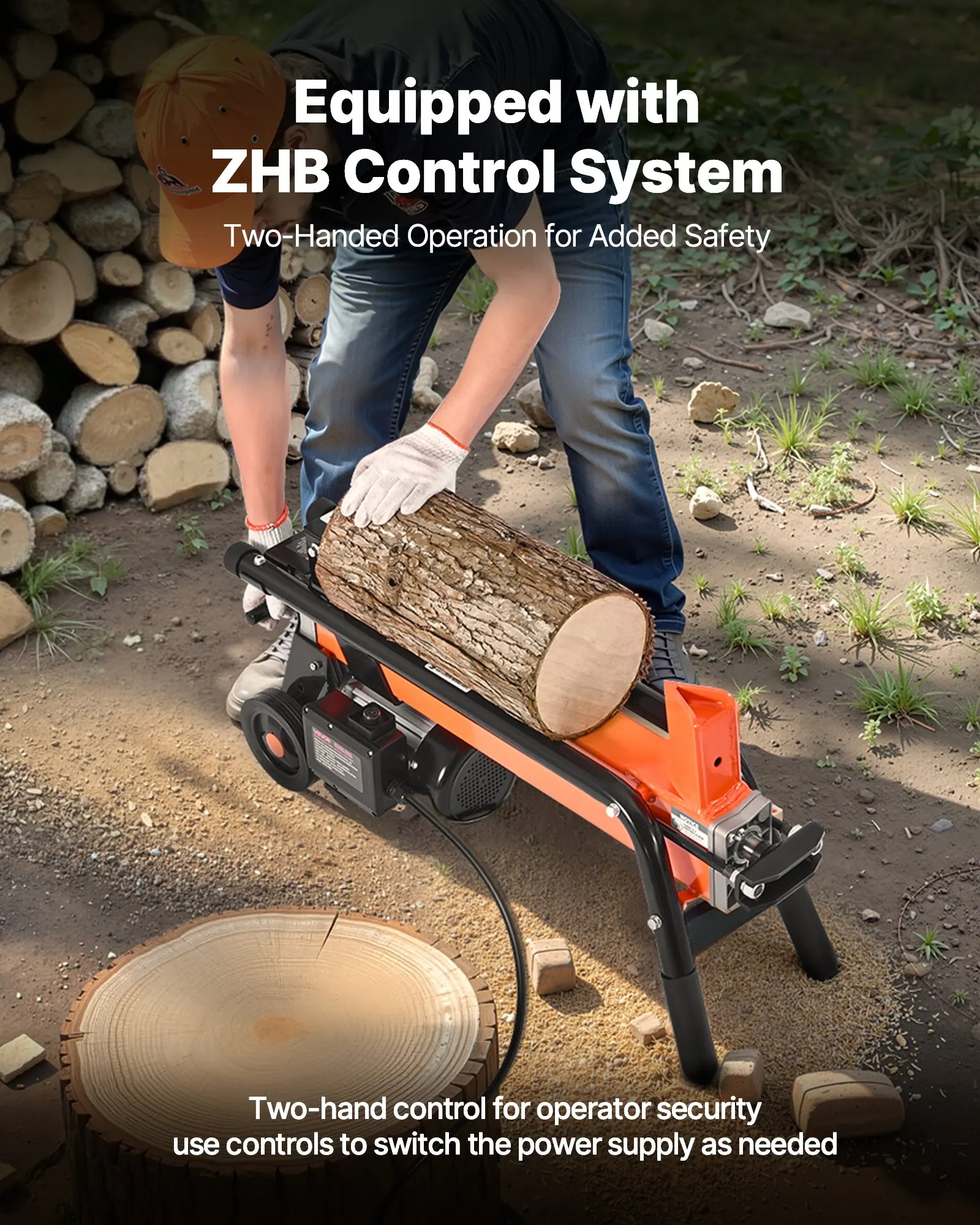 Electric Log Splitter, 6.5 Tons Electric Wood Splitter, 1500W 15 Amp Motor, Portable Firewood Splitting Machine With 6" Wheels,
Electric Log Splitter, 6.5 Tons Electric Wood Splitter, 1500W 15 Amp Motor, Portable Firewood Splitting Machine With 6" Wheels,