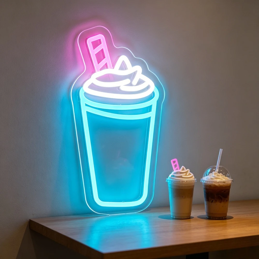 Milk Shake Neon Sign LED Night Light USB RGB Cafe Coffee Shop Bar Dessert Decor Aesthetic Room Wall Art Reusable Gift
Milk Shake Neon Sign LED Night Light USB RGB Cafe Coffee Shop Bar Dessert Decor Aesthetic Room Wall Art Reusable Gift