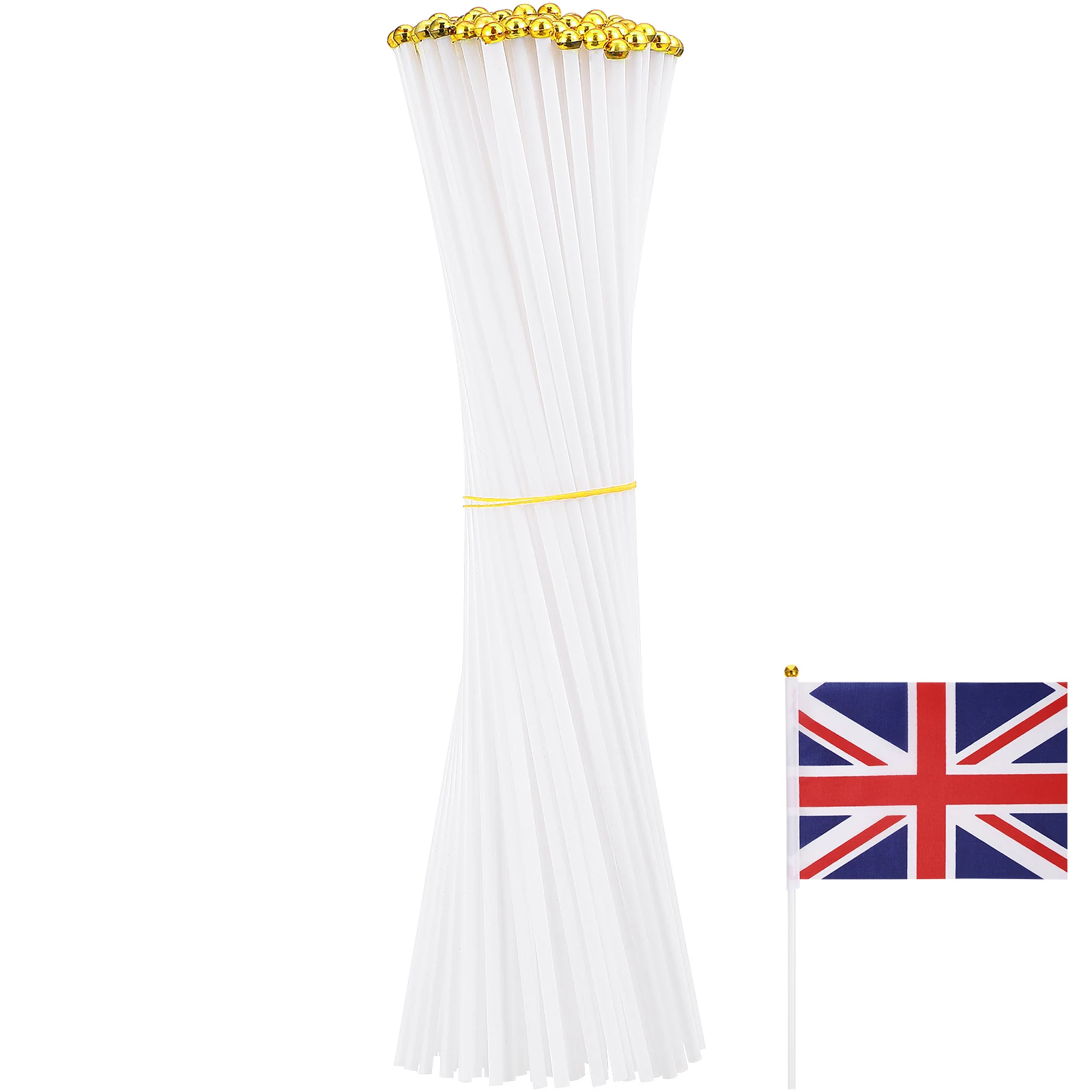 100pcs Handheld Plastic Poles Durable Advertising Table Flags Festive Decor Hand Held Flag Pole Craft Practical
100pcs Handheld Plastic Poles Durable Advertising Table Flags Festive Decor Hand Held Flag Pole Craft Practical