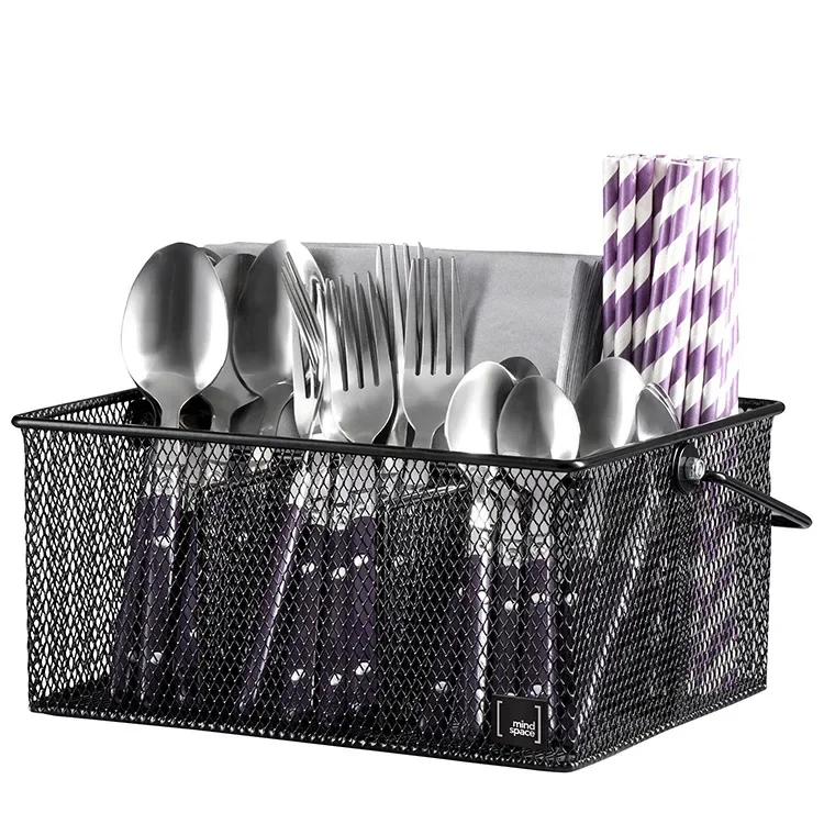 Knife and Fork Storage Basket Wrought Iron Dining Table Tableware Storage Basket Tea Restaurant Cleaning Handle Basket Organizer
Knife and Fork Storage Basket Wrought Iron Dining Table Tableware Storage Basket Tea Restaurant Cleaning Handle Basket Organizer