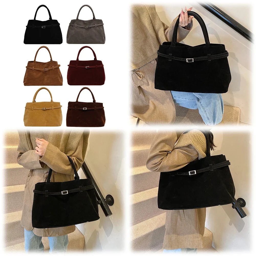 Faux Suede Tote Bag Trendy Shoulder Bag Fashion Work Bags Retro Satchel Bag for Women Work Shopping Travel
Faux Suede Tote Bag Trendy Shoulder Bag Fashion Work Bags Retro Satchel Bag for Women Work Shopping Travel