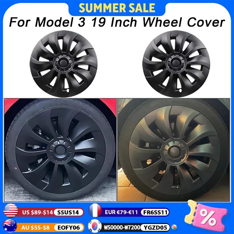 4PCS Hub Cap for Tesla Model 3 19 Inch Wheel Cap Performance Replacement Automobile Hubcap Full Rim Cover Accessories 2020-2023
4PCS Hub Cap for Tesla Model 3 19 Inch Wheel Cap Performance Replacement Automobile Hubcap Full Rim Cover Accessories 2020-2023