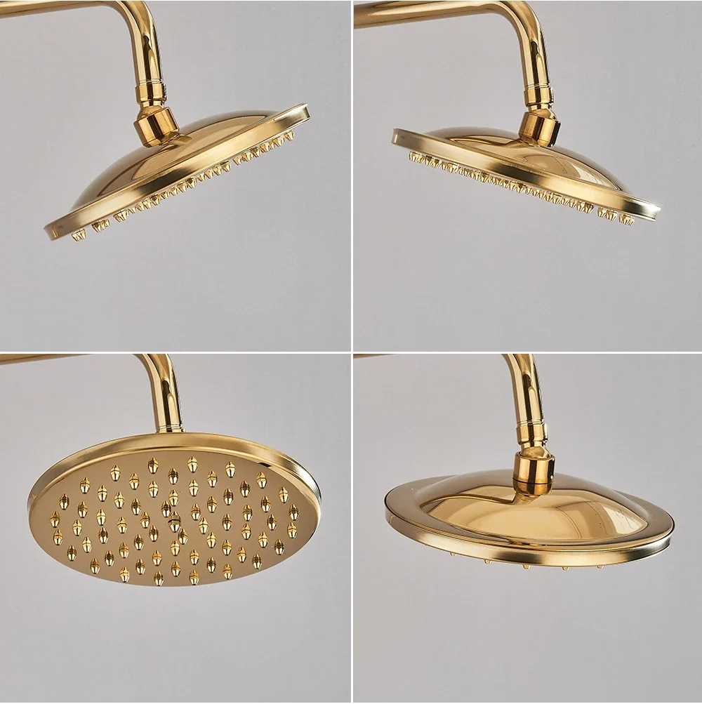 Round 8 Inch Rainfall Shower Head Brass Golden Shower Replacement Head Showerhead Accessory Shower Arm Nsh266
Round 8 Inch Rainfall Shower Head Brass Golden Shower Replacement Head Showerhead Accessory Shower Arm Nsh266