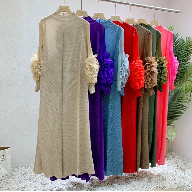 Maxi Pleated Dress Round Neck Spliced Fungus Full Sleeve Dresses For Women 2026 New Spring Clothing 2Qa1331
Maxi Pleated Dress Round Neck Spliced Fungus Full Sleeve Dresses For Women 2026 New Spring Clothing 2Qa1331
