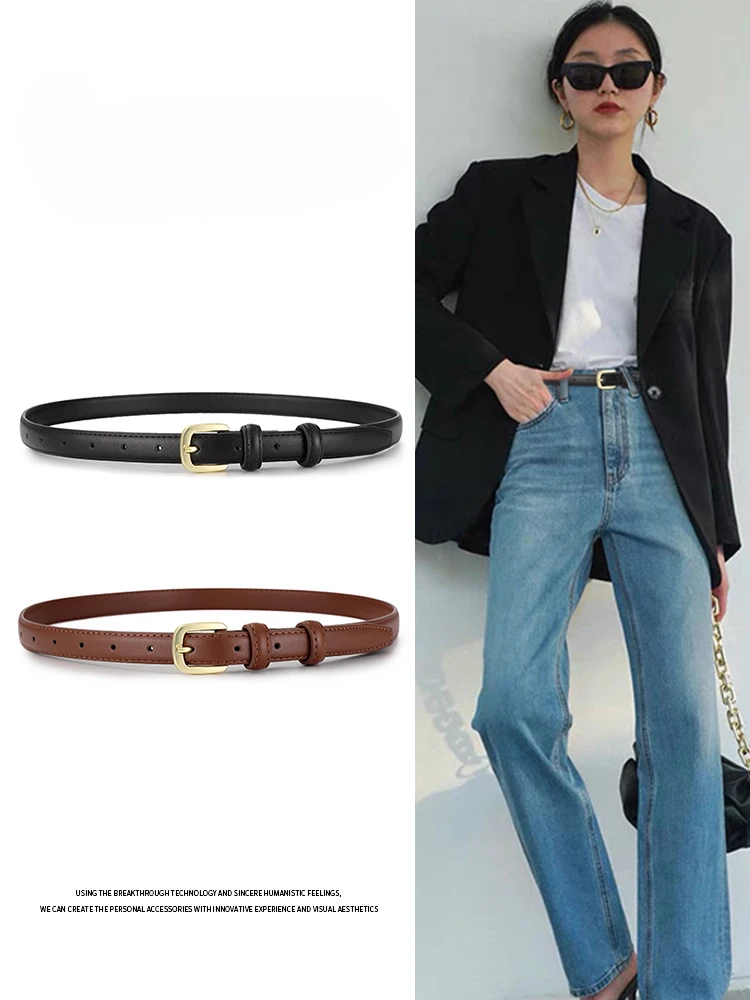 Classic Women Belt Black Needle Buckle Retro Jeans Leather Fashion Belt High Quality Strap
Classic Women Belt Black Needle Buckle Retro Jeans Leather Fashion Belt High Quality Strap