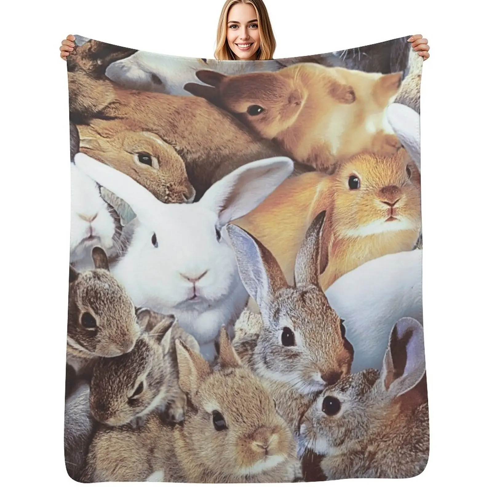 Rabbits Throw Blanket Warm Throw Blanket Gift for Anniversary
Rabbits Throw Blanket Warm Throw Blanket Gift for Anniversary