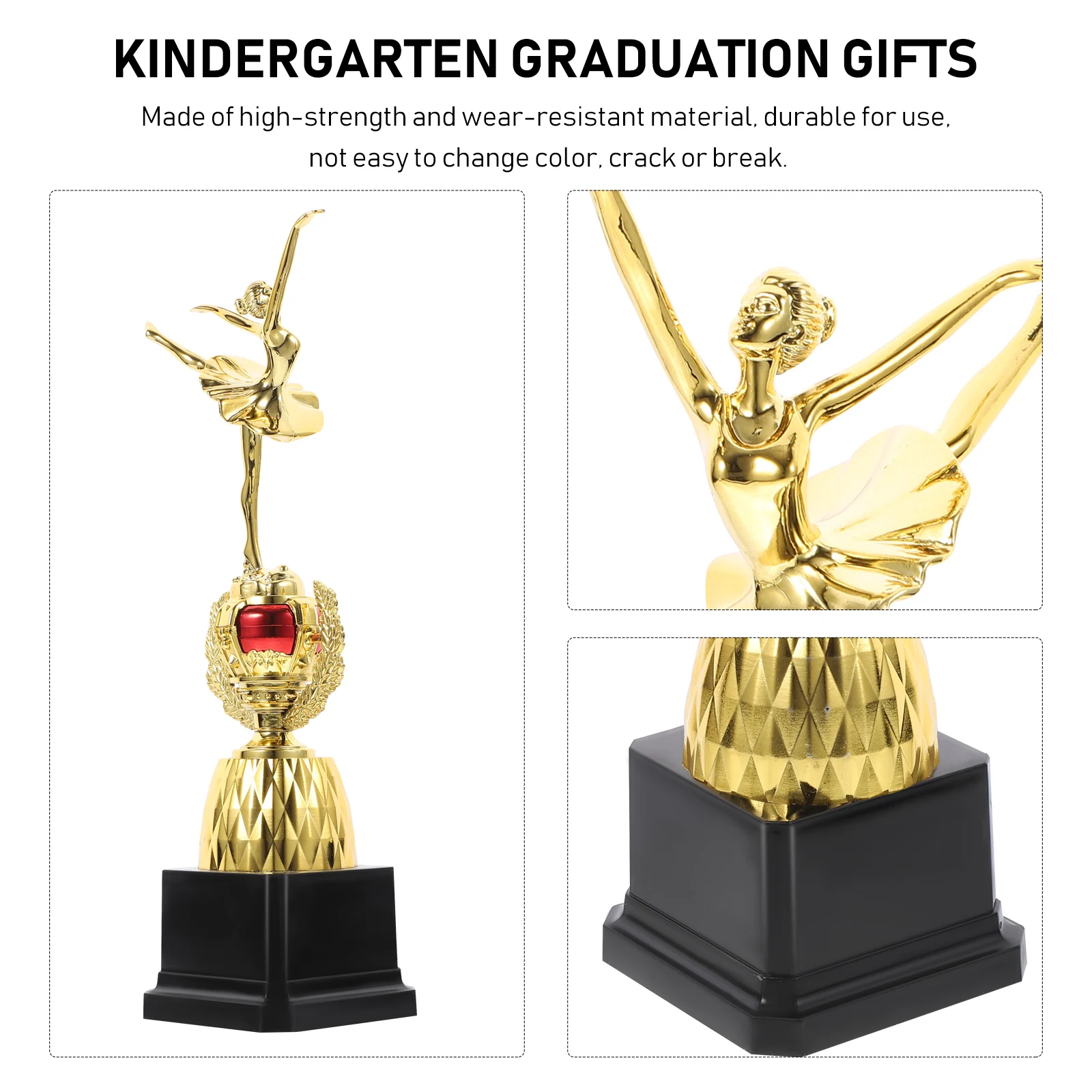 1pc Dance Trophy Golden Ballet Awards Cup 30CM Kids Gifts Kindergarten Graduation Souvenirs High Strength Material Excellent
1pc Dance Trophy Golden Ballet Awards Cup 30CM Kids Gifts Kindergarten Graduation Souvenirs High Strength Material Excellent