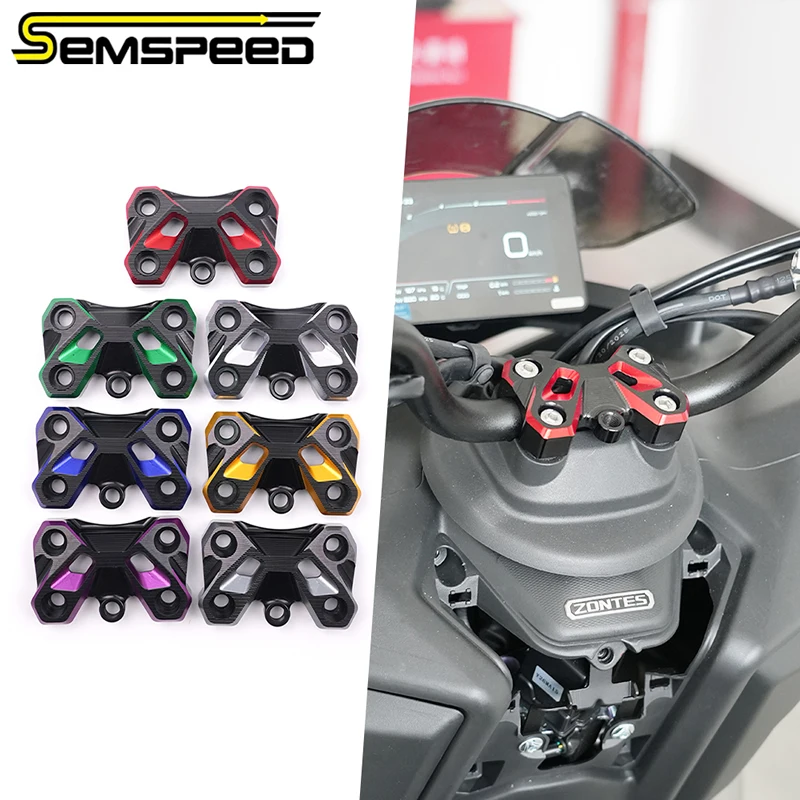 SEMSPEED CNC Motorcycle HandleBar Fat Bar Mount Clamp Adapter 7/8'' 22mm For Zontes 150X Accesorios Moto
SEMSPEED CNC Motorcycle HandleBar Fat Bar Mount Clamp Adapter 7/8'' 22mm For Zontes 150X Accesorios Moto