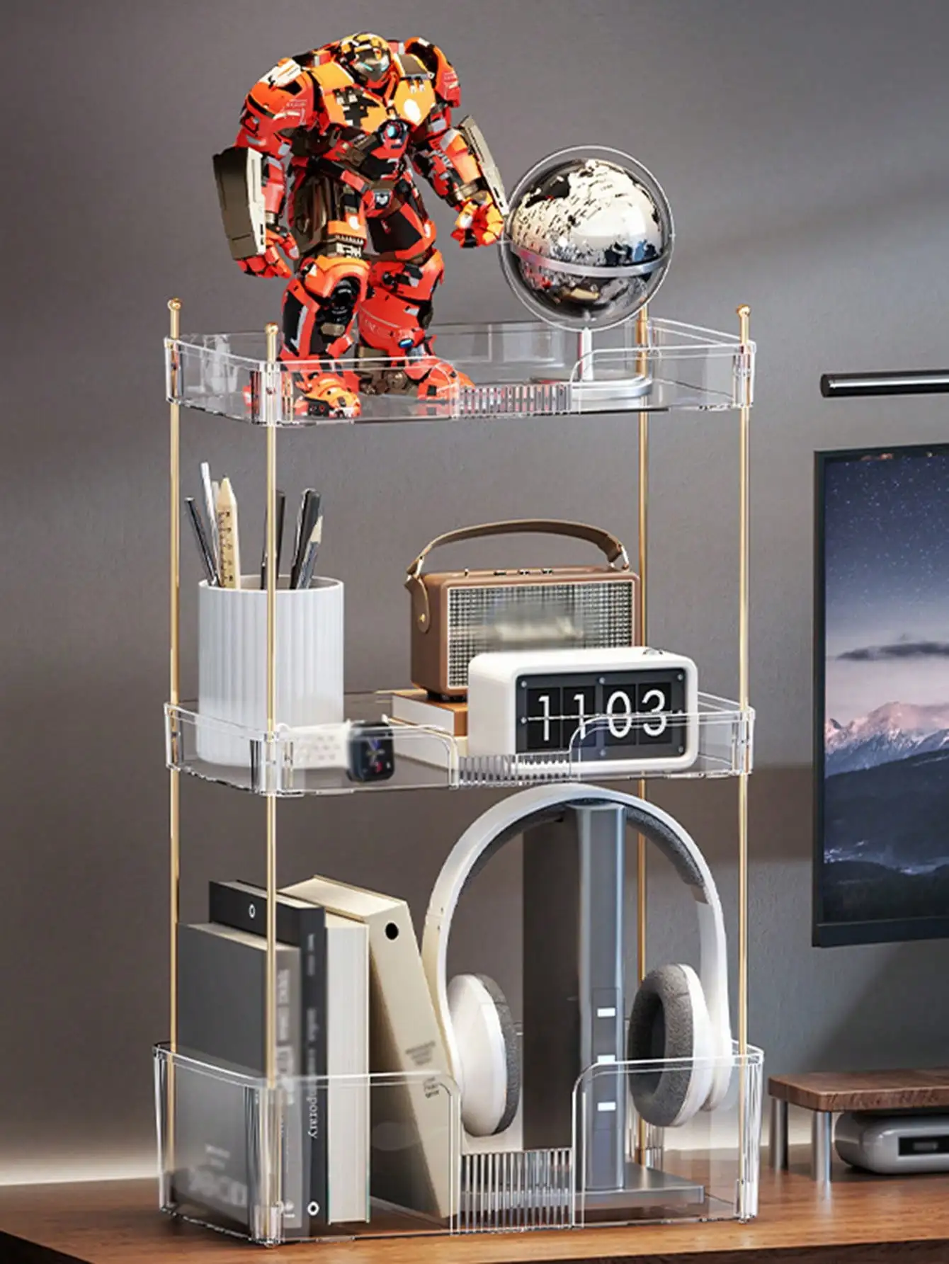 Трехслойная полка для хранения для дома, пластиковая ванная комната, настольные закуски, кухонные бутылки для приправ, бытовые инструменты для ежедневного хранения
Трехслойная полка для хранения для дома, пластиковая ванная комната, настольные закуски, кухонные бутылки для приправ, бытовые инструменты для ежедневного хранения