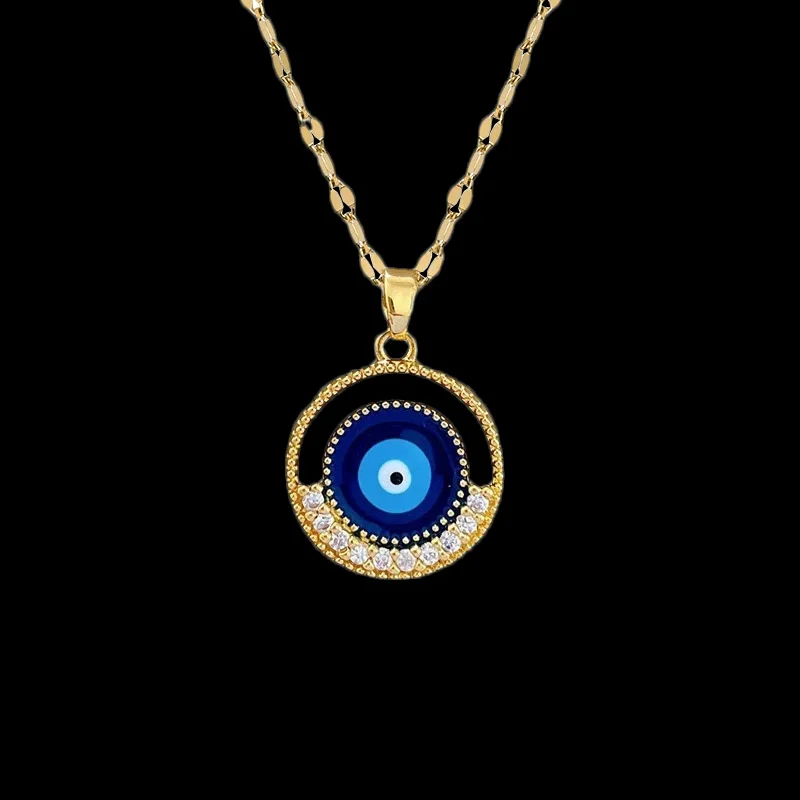 Vintage Turkish Evil Blue Eye Tribal Pendant Necklace For Women Men Trendy Zircon Demon Eye Choker Lucky Jewelry
Vintage Turkish Evil Blue Eye Tribal Pendant Necklace For Women Men Trendy Zircon Demon Eye Choker Lucky Jewelry