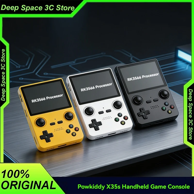 Powkiddy X35s Retro Handheld Game Console 3 5-Inch Ips Dual Hall Joystick Open Source Rk3566 Portable Support Tf Card Expansion
Powkiddy X35s Retro Handheld Game Console 3 5-Inch Ips Dual Hall Joystick Open Source Rk3566 Portable Support Tf Card Expansion