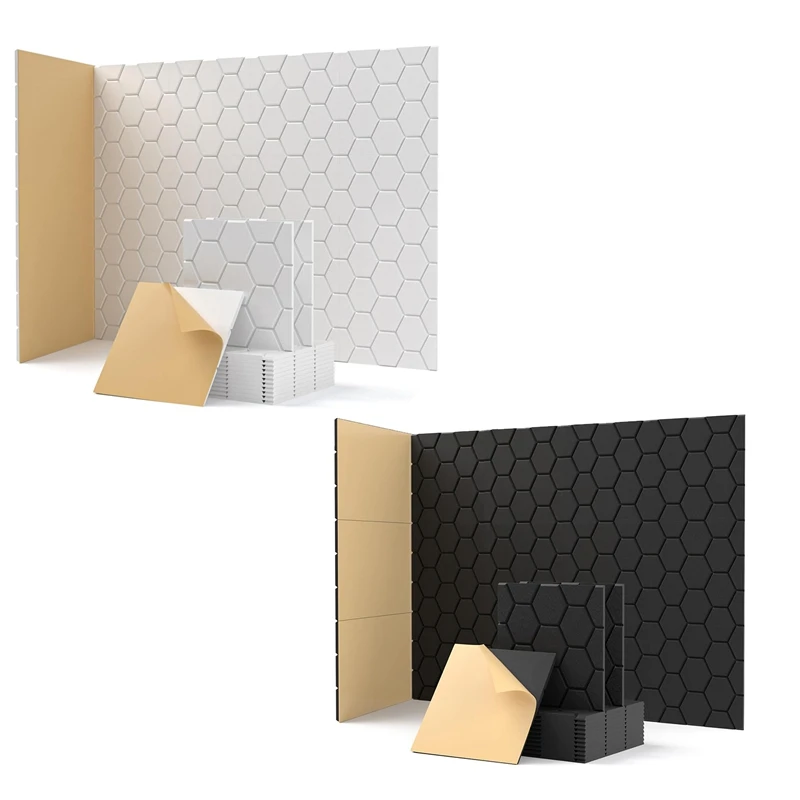 12 Pack Soundproof Wall Panels Self Adhesive Acoustic Wall Panels For Wall,Studio, Home And Office
12 Pack Soundproof Wall Panels Self Adhesive Acoustic Wall Panels For Wall,Studio, Home And Office