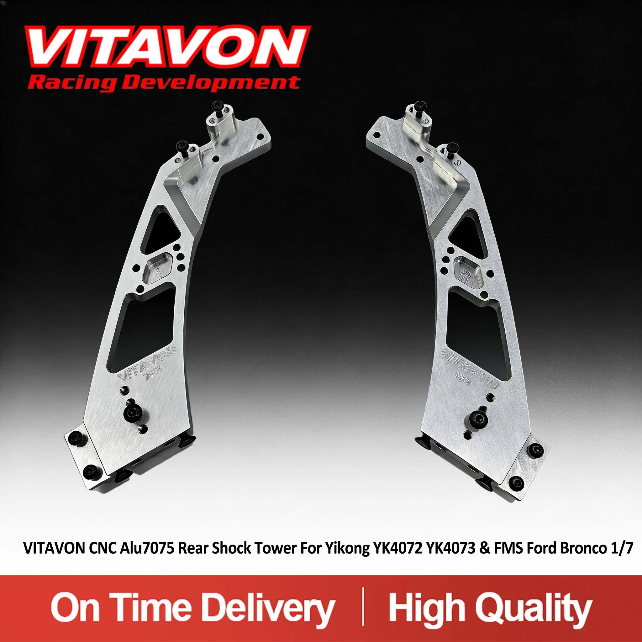VITAVON CNC Alu7075 Rear Shock Tower For Yikong YK4072 YK4073 & FMS Ford Bronco 1/7
VITAVON CNC Alu7075 Rear Shock Tower For Yikong YK4072 YK4073 & FMS Ford Bronco 1/7