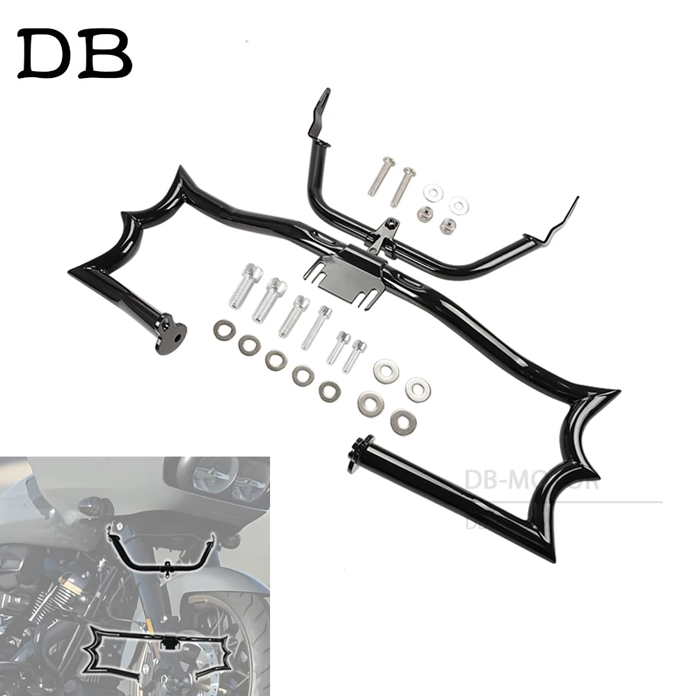 Motorcycle Engine Guard Crash Bars Frame Protection For HarleyTouring FLHR Street Electra Glide CVO2014-2022/Road King 2023-2024
Motorcycle Engine Guard Crash Bars Frame Protection For HarleyTouring FLHR Street Electra Glide CVO2014-2022/Road King 2023-2024