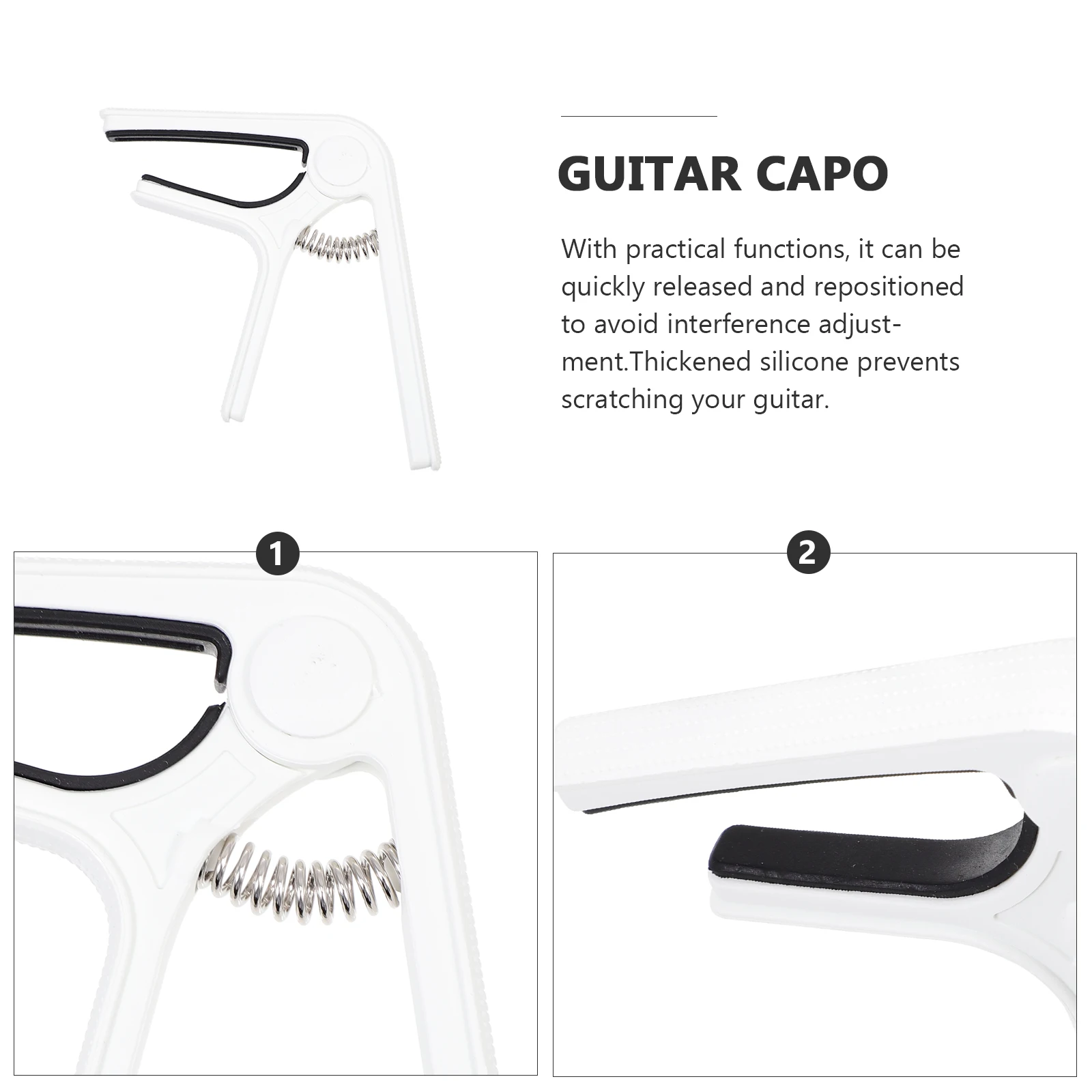 Capo Guitar Accessories Bass Clip Instrument Plastic Steel for Base Clamp Accessory
Capo Guitar Accessories Bass Clip Instrument Plastic Steel for Base Clamp Accessory