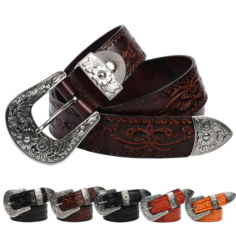 Ethnic flower pattern top layer cowhide men's personalized carved flower belt retro style pure Cowskin belt
Ethnic flower pattern top layer cowhide men's personalized carved flower belt retro style pure Cowskin belt