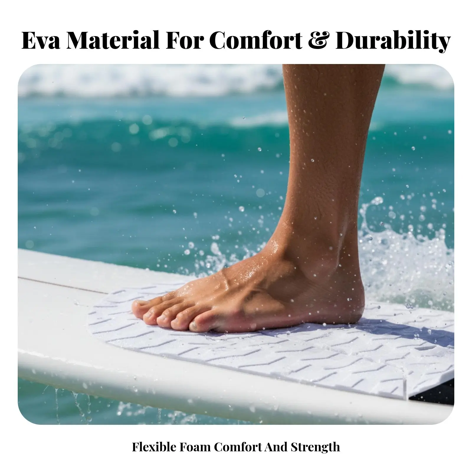 Wave Riding Board Traction Pad Stick-on Closed-Cell Foam Tail Pad Watersport Accessory Geometric Pattern Pattern Grip Enhancer
Wave Riding Board Traction Pad Stick-on Closed-Cell Foam Tail Pad Watersport Accessory Geometric Pattern Pattern Grip Enhancer
