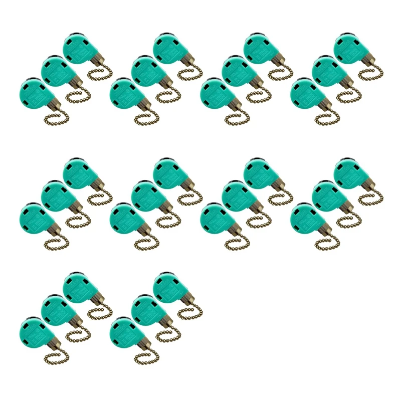 30 Pack Ceiling Fan Switch 3 Speed 4 Wire Zing Ear ZE-268S6 Fan Pull Chain Switch Replacement Speed Control Switch
30 Pack Ceiling Fan Switch 3 Speed 4 Wire Zing Ear ZE-268S6 Fan Pull Chain Switch Replacement Speed Control Switch