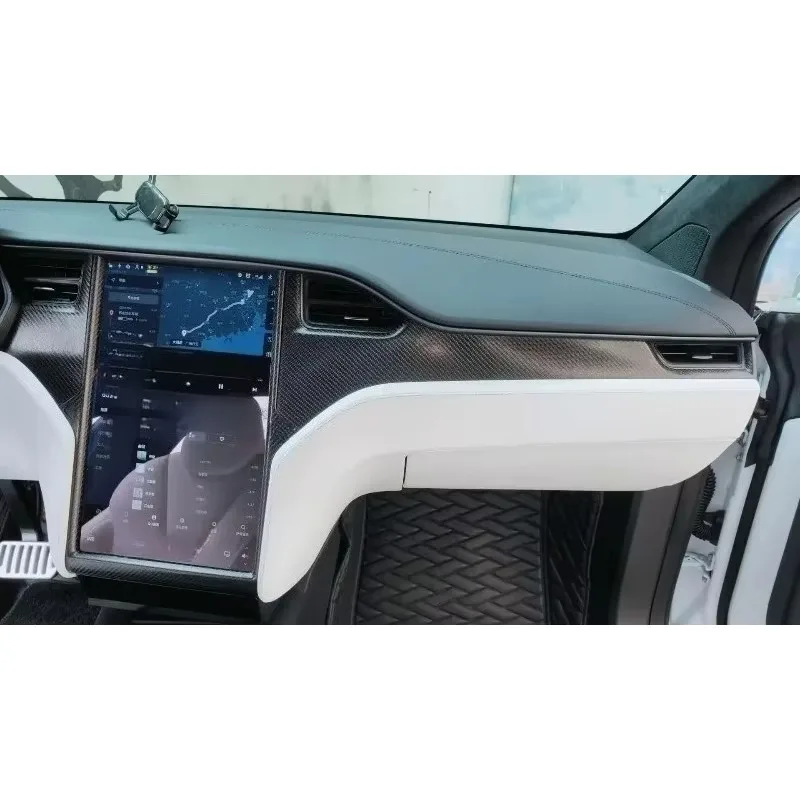 For Tesla Model X S Real forged Dry carbon fiber marble dashboard right long trim interior Mouldings 2014-2020 Accessories
For Tesla Model X S Real forged Dry carbon fiber marble dashboard right long trim interior Mouldings 2014-2020 Accessories