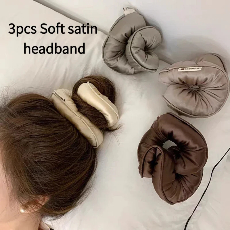 3-Piece Random Color Satin Headband Set, Ultra-Soft 3D Thick Large Hair Ties, Versatile Accessories for Updos
3-Piece Random Color Satin Headband Set, Ultra-Soft 3D Thick Large Hair Ties, Versatile Accessories for Updos