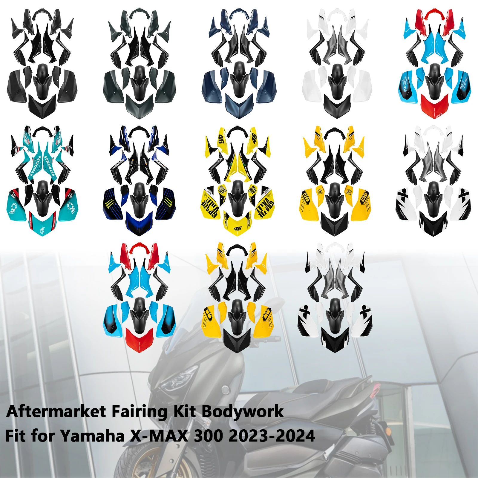 Topteng Injection ABS Bodywork Fairing Kit for Yamaha X-MAX 300 XMAX 2023-2024
Topteng Injection ABS Bodywork Fairing Kit for Yamaha X-MAX 300 XMAX 2023-2024