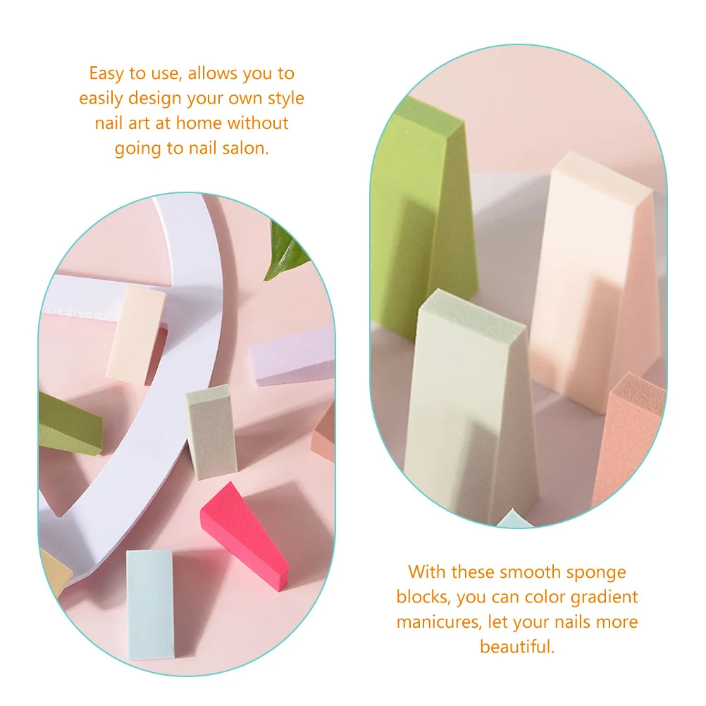 24Pcs Triangle Nail Sponge Blocks Manicure DIY Gradient Coloring Sponges Professional Nail Art Tools Women Nails 
24Pcs Triangle Nail Sponge Blocks Manicure DIY Gradient Coloring Sponges Professional Nail Art Tools Women Nails